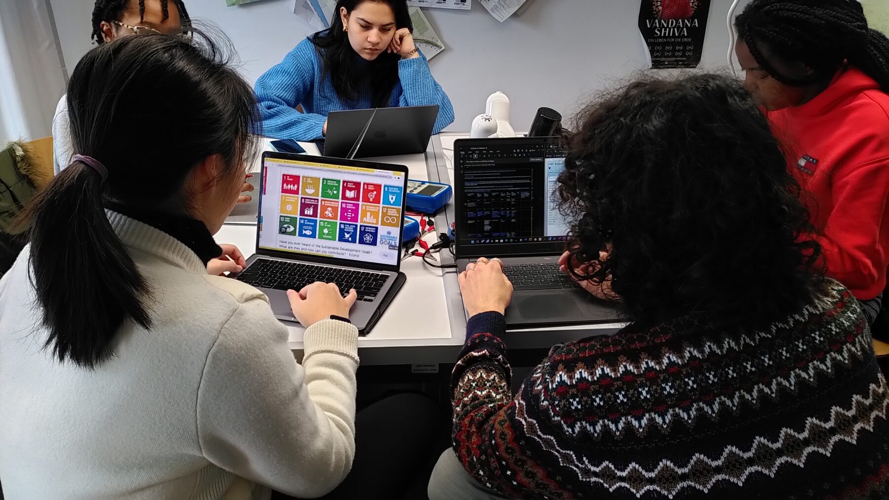 UWC RBC Liveable Cities Week 2024 - students developing their city concept