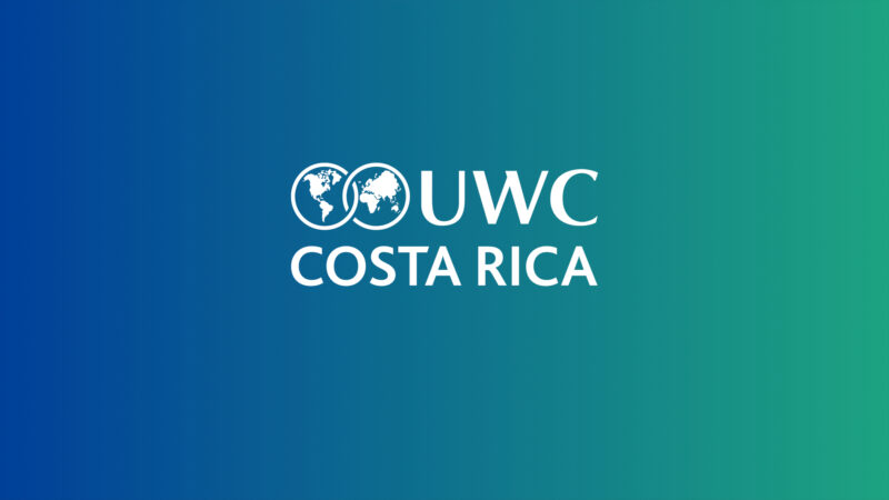 Logo of UWC Costa Rica on a gradient backdrop